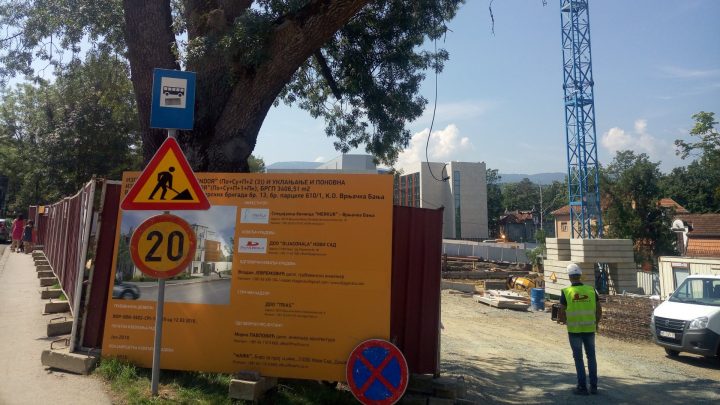 Construction of the Hotel Merkur in Vrnjacka Banja is in progress